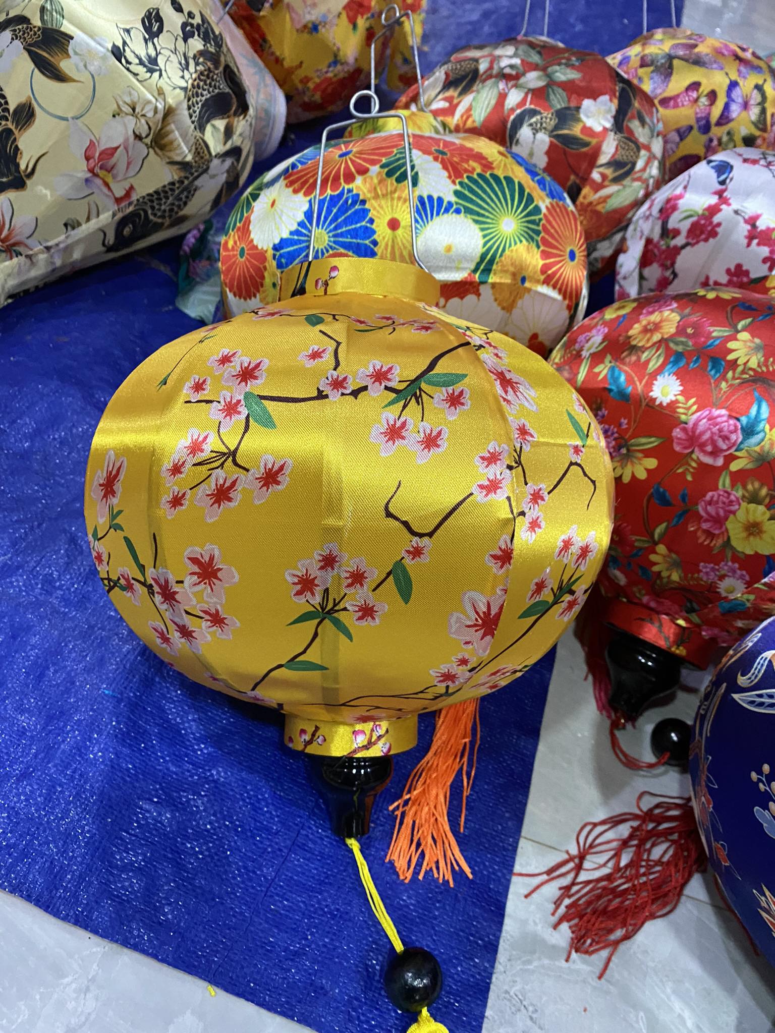 Combo 20 đèn lồng tròn hoa văn 30cm