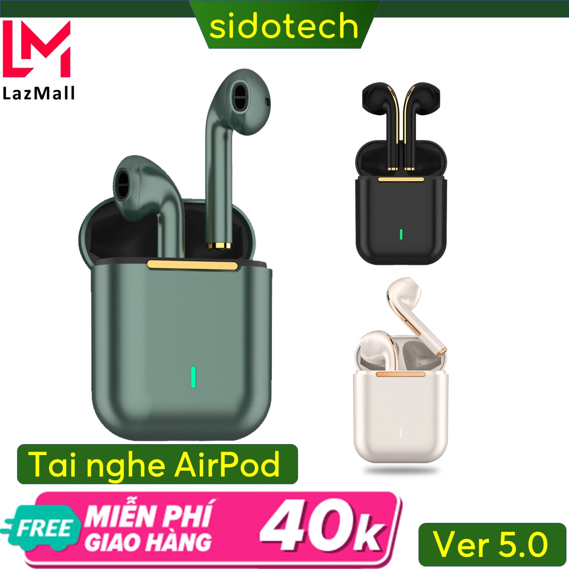 >> BÁO GIÁ TAI NGHE BLUETOOTH SAMSUNG/OPPO 2020 SIÊU BỀN ĐẸP ÂM THANH CHUẨN, PIN DÙNG LÂU, KẾT NỐI TỐT VỚI TẤT CẢ CÁC LOẠ | Shopee Lazada Sendo Tiki mới nhất 228 Tai nghe bluetooth khong day Airpods Sidotech bản nâng cấp của tai nghe bluetooth I11 I12 I7S I9S I27 Airpods 2 nâng cấp pin 3h kết nối độc lập 2 tai đổi tên định vị hiện Popup dùng cho Apple Samsung Oppo Huawei Xiaomi Sidotech