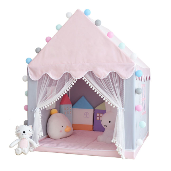 Lều Cho Bé Ngủ Chơi Lều trẻ em Lều Hoàng tử Công Chúa Cho bé cao cấp không kèm phụ kiện ( size cực đại )