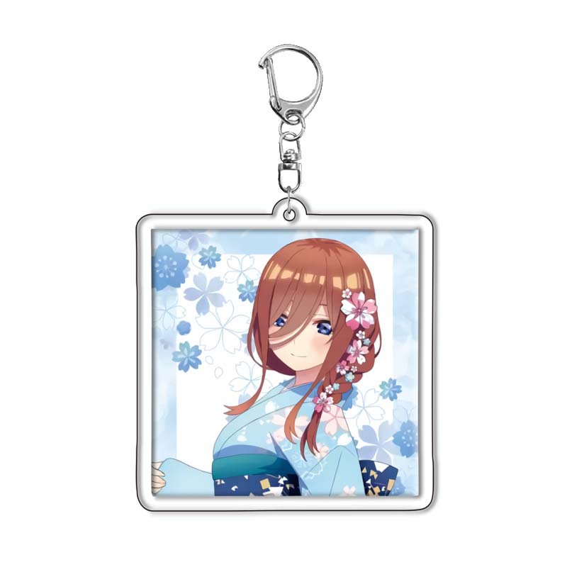 Móc khóa mica anime Gotoubun no Hanayome - Mẫu 2 (Hình in ép giữa 2 mặt mica) [T69 Shop]