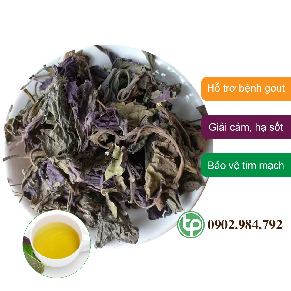 [Hàng công ty mới về] Tía tô khô 500g - tấn phát - Thảo dược khô chuyên dùng để pha trà và sắc nước uống