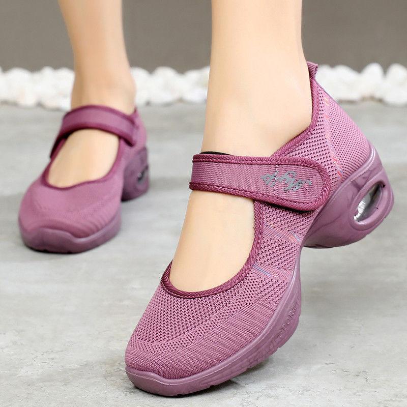 Giày thể thao giày chạy bộ đệm khí cho nữ giày khiêu vũ chống trượt đế mềm - ảnh sản phẩm 8