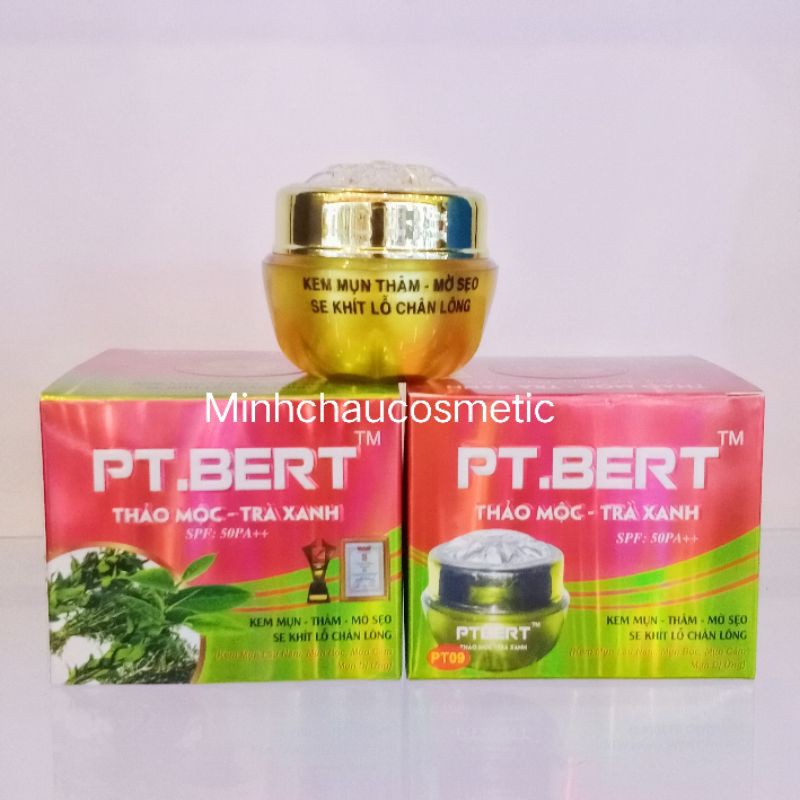 KEM PT.BERT MỤN - MỜ THÂM - LIỀN SẸO - SE KHÍT LỖ CHÂN LÔNG