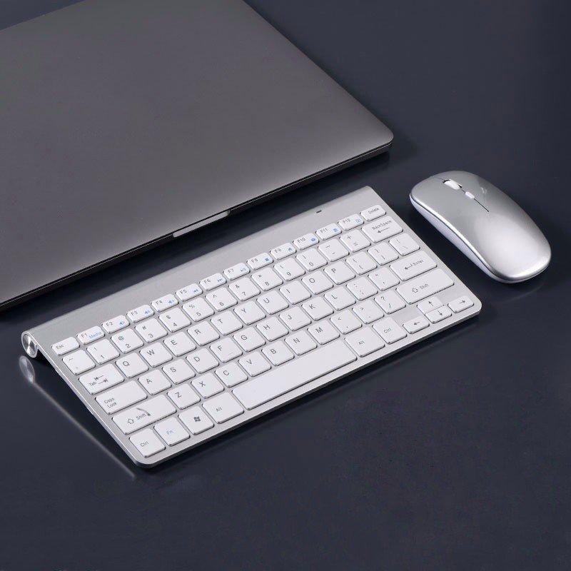 Bộ Bàn Phím Chuột Không Dây Mini K908 – Bluetooth 5.0 & USB 2.4G – Silent – Dùng Cho PC, Laptop, Điện Thoại