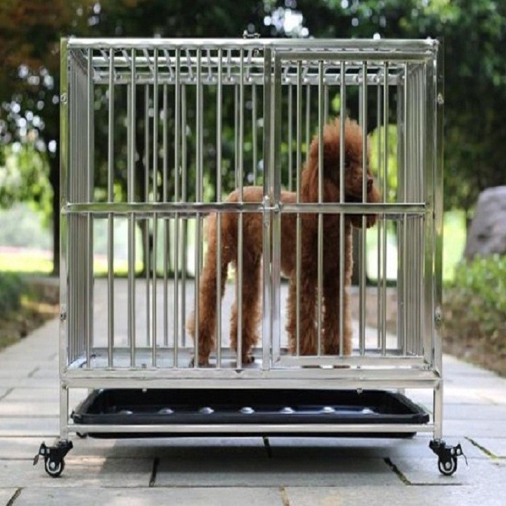 Chuồng Chó Inox Cao Cấp 60x40x65cm - CCO46I -