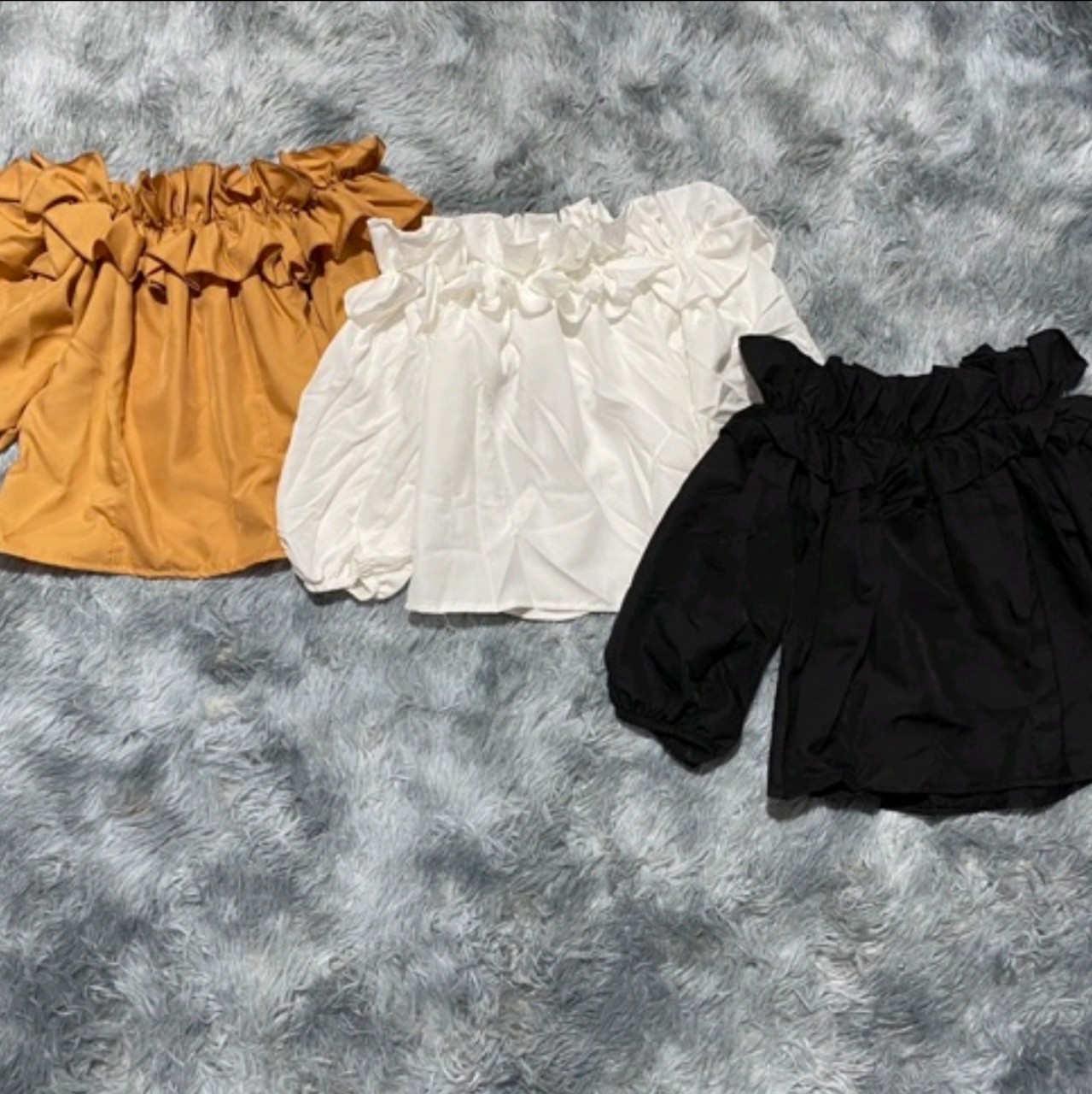 ÁO bẹt vai nhún bèo (size 40 - 53kg)