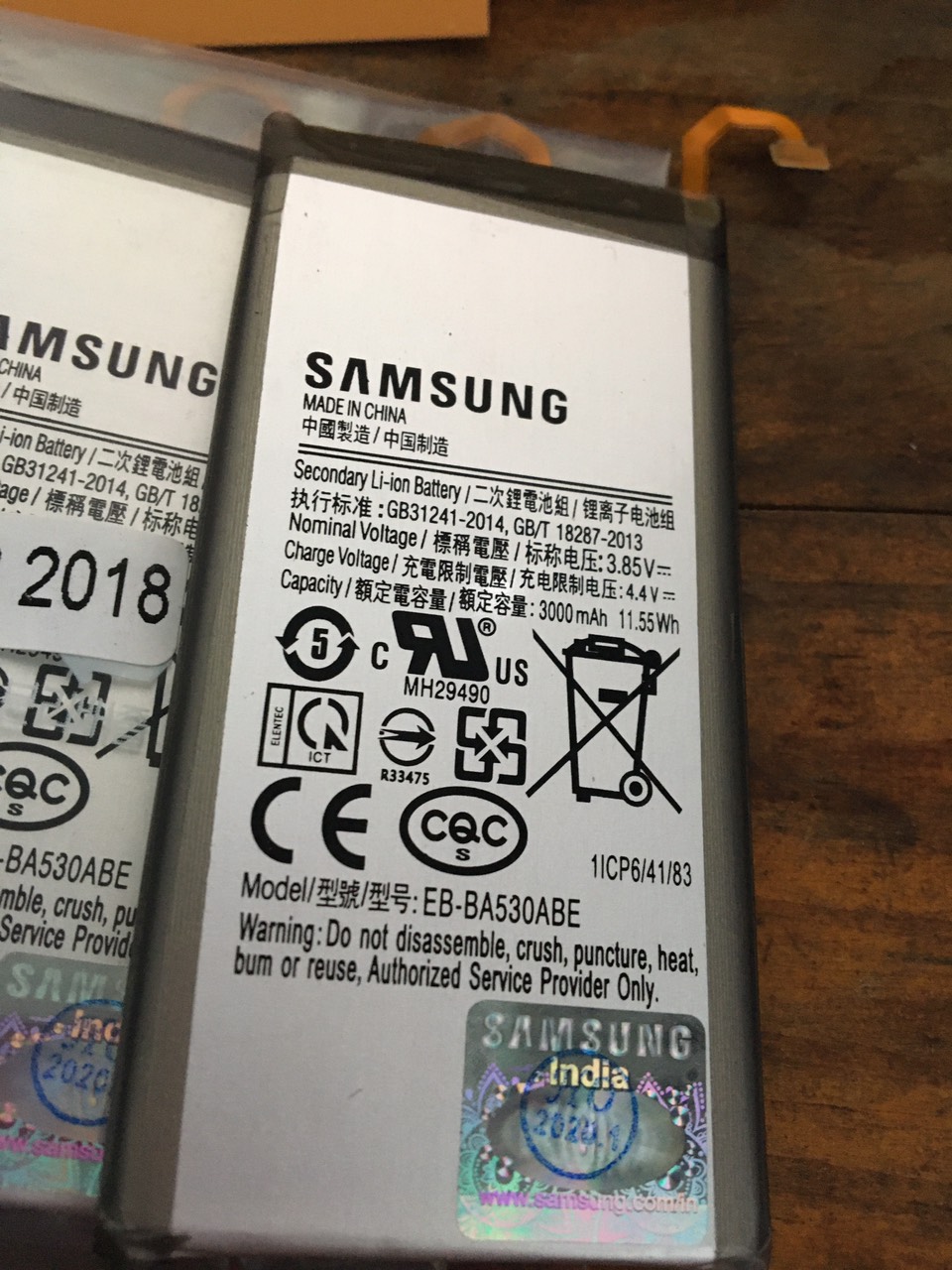 [HCM]Pin Samsung Galaxy A8 (2018) A530 (EB-BA530ABE) - 3000mAh