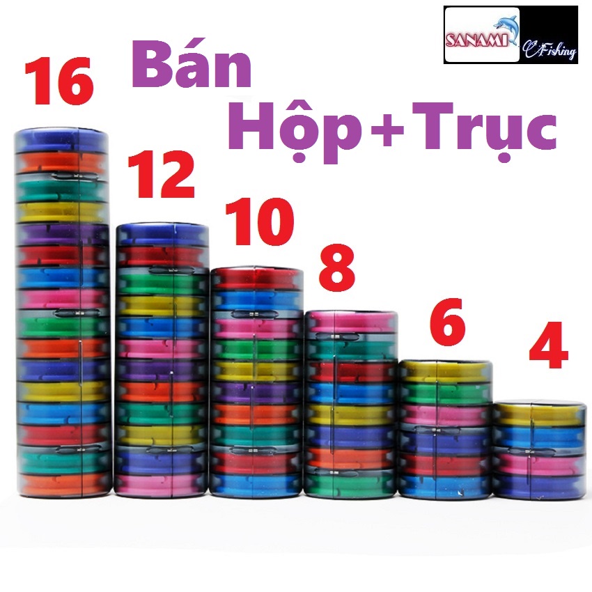 Hộp trục câu đài silicone cao cấp sanami fishing -chuyên dụng câu đơn câu dài,dây trục câu đài,thẻo cuốn trục