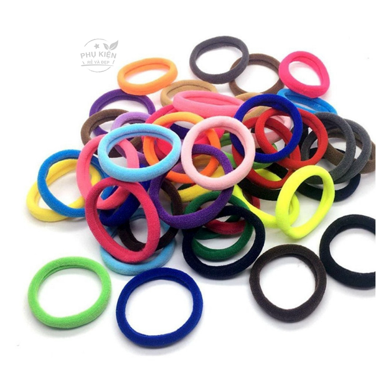 [HCM]Bịch 50 thun cột tóc đuôi ngựa cho trẻ em (Nhiều màu)