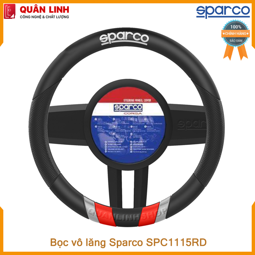 Bọc vô lăng Sparco SPC1115RD