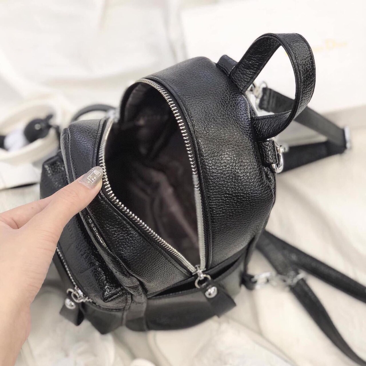 Balo mini da vân rắn - B6