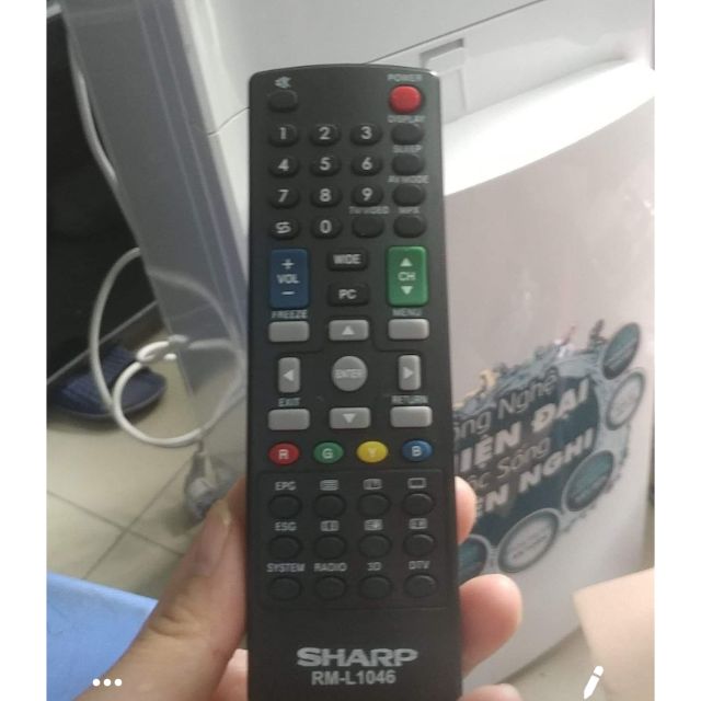 Điều khiển tivi đa năng sharp.