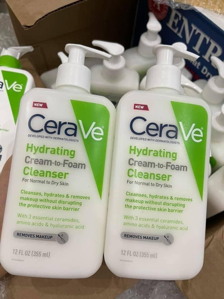 [HCM]Sữa Rửa Mặt Tẩy Trang Cerave 355ml