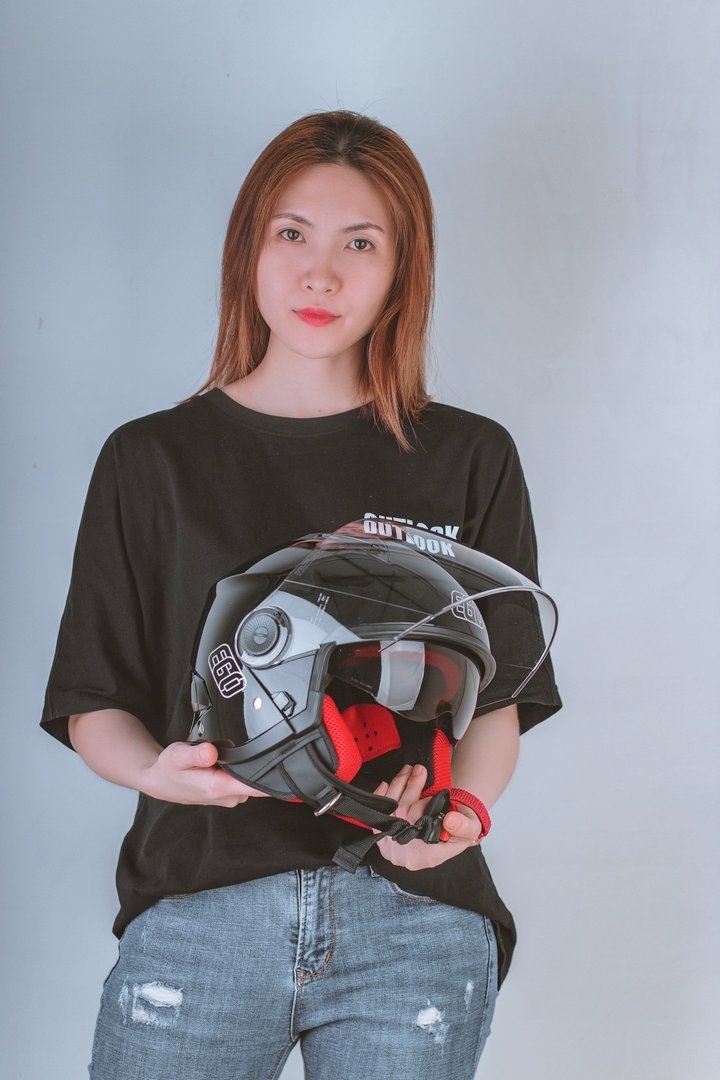 MŨ BẢO HIỂM EGO E-41 MÀU ĐEN BÓNG