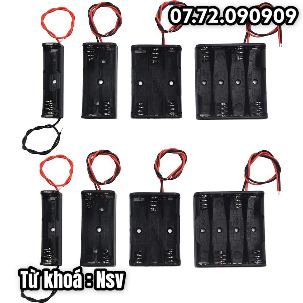 Nsv hộp đế pin aa 1aa 2aa 3aa 4aa dùng pin con thỏ