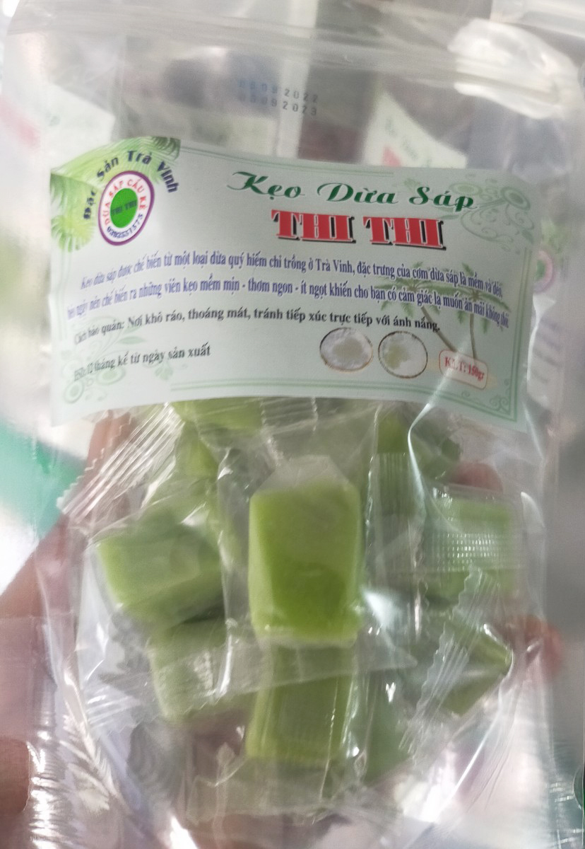 150gr Kẹo Dừa Sáp Vị Lá Dứa