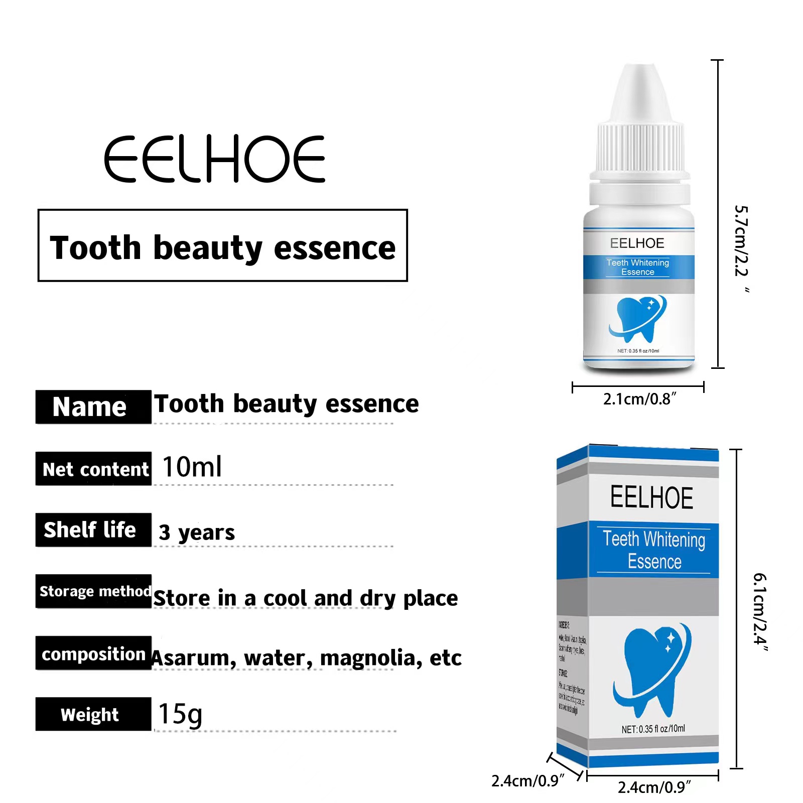 [Hoàn Tiền 20%] Tinh Chất Tẩy Trắng Răng Làm Sạch Răng Miệng Khử Mùi Hôi Miệng Oral Teeth Whitening Essence