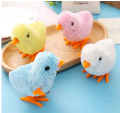 Gà con vặn cót biết chạy cho bé- Loại to lông đẹp