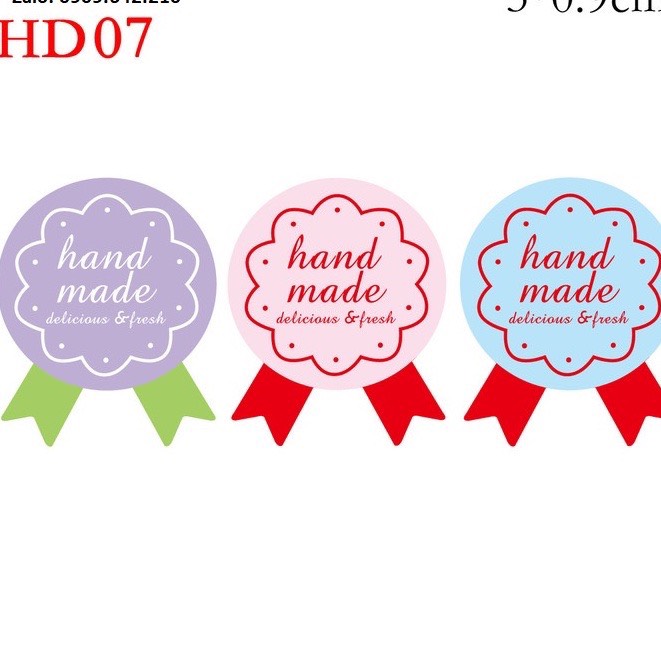 TEM DÁN CHỮ (HAND MADE) NHIỀU SIZE- MẪU ĐẸP