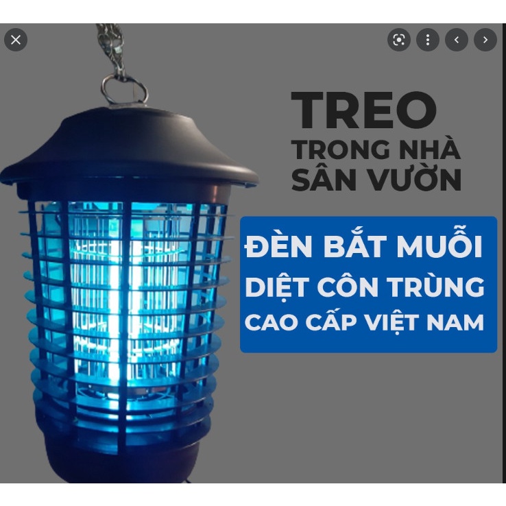 [HCM]Đèn Bắt Muỗi và Diệt Côn Trùng Đại Sinh DS-DU15 (đen)
