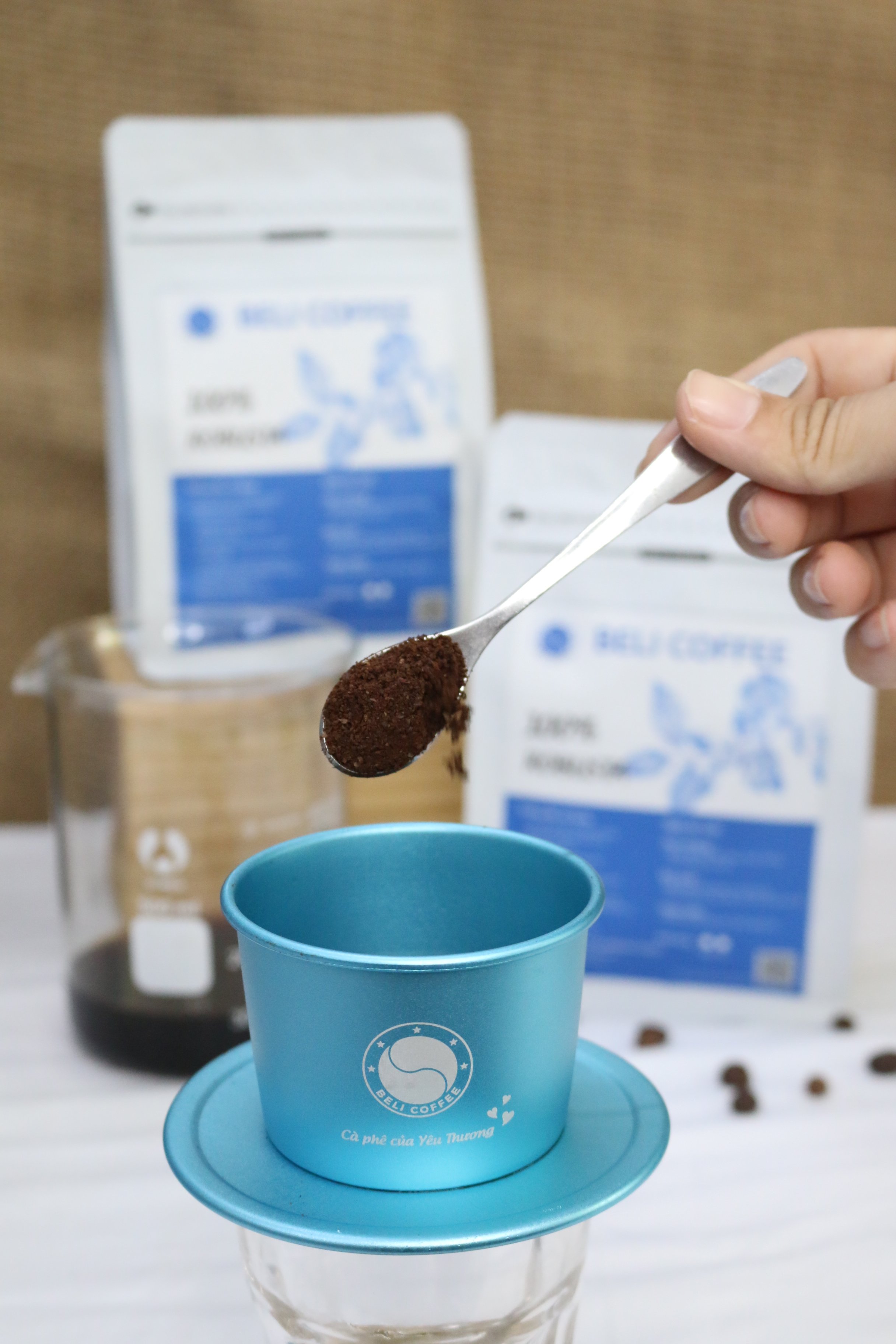 [HCM]Cà Phê Pha Phin Beli Coffee 100% Robusta gói 250gr