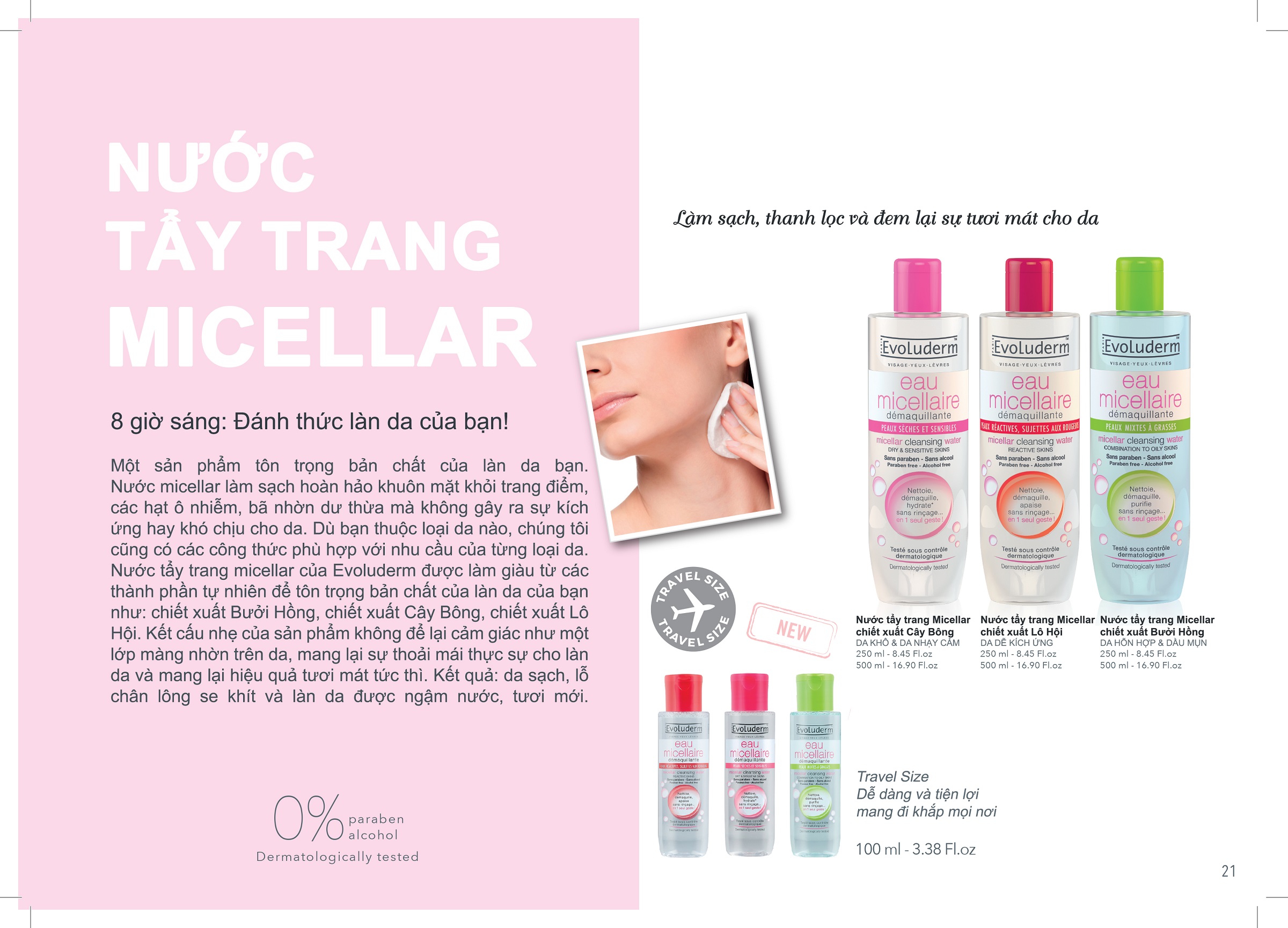 Nước Tẩy Trang Evoluderm 100ml