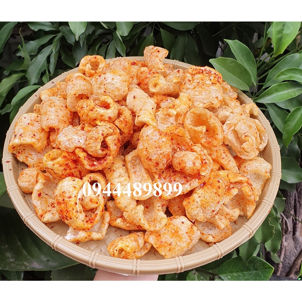[Tết 2022]500gr DA HEO CHÁY TỎI 500g - đồ ăn vặt