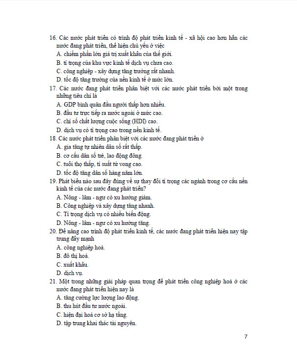 SÁCH - Trắc nghiệm địa lí 11 (dùng chung cho các bộ sgk hiện hành)