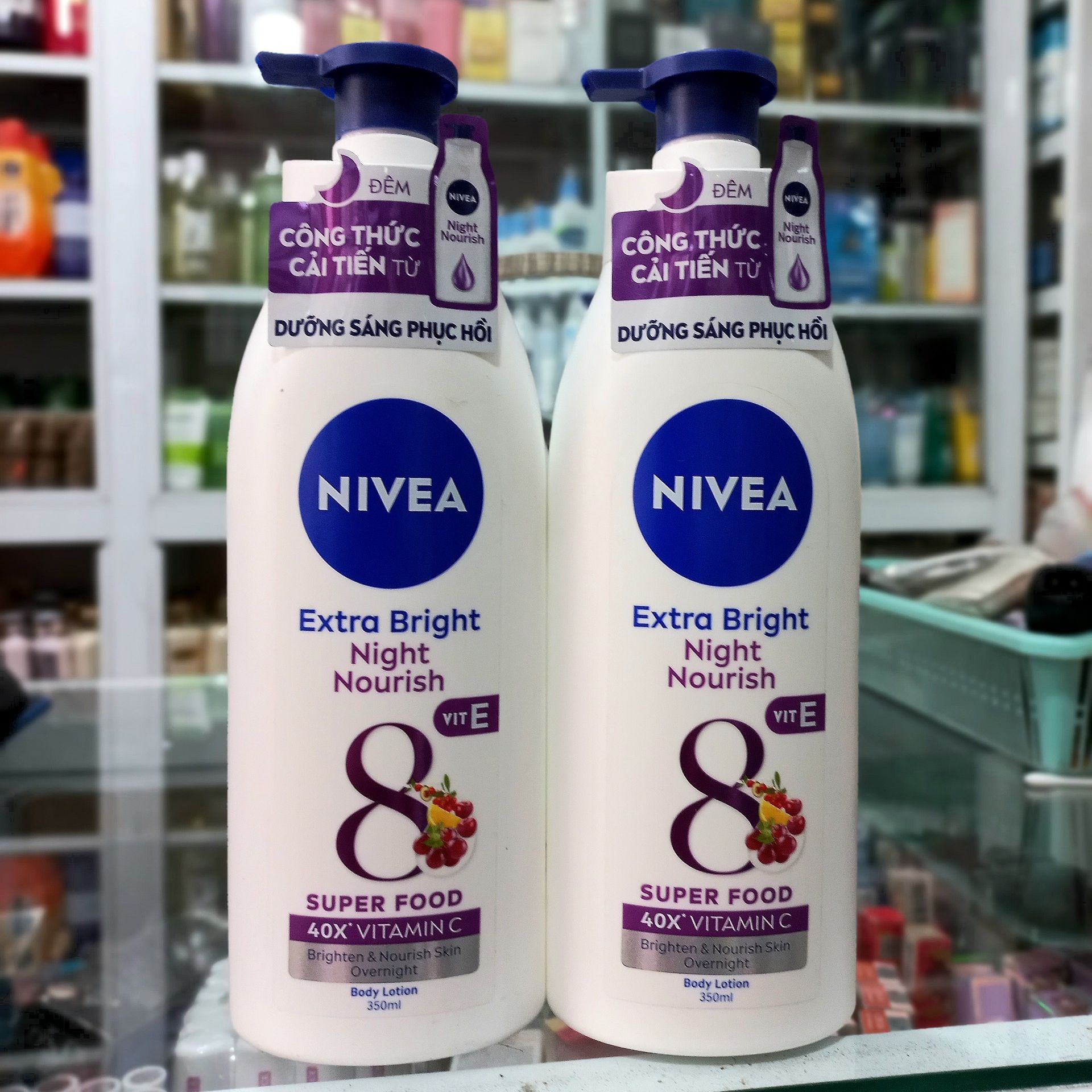 [HCM]Sữa dưỡng thể săn da Nivea Night White 350ml