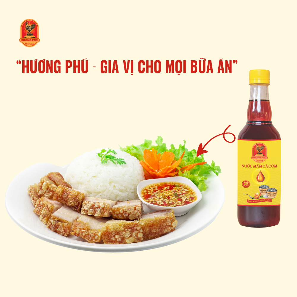 Nước mắm cá cơm Hương Phú 20 độ đạm 500ML