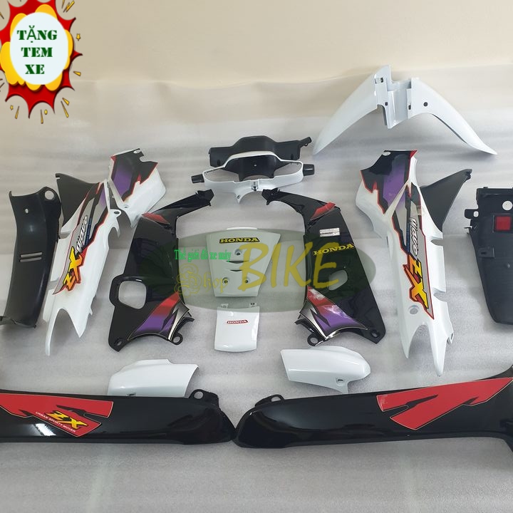 Bộ dàn áo [ TẶNG TEM ] Wave ZX / Wave Thái / Wave alpha đời 1997-2006 ,NHỰA CAO CẤP