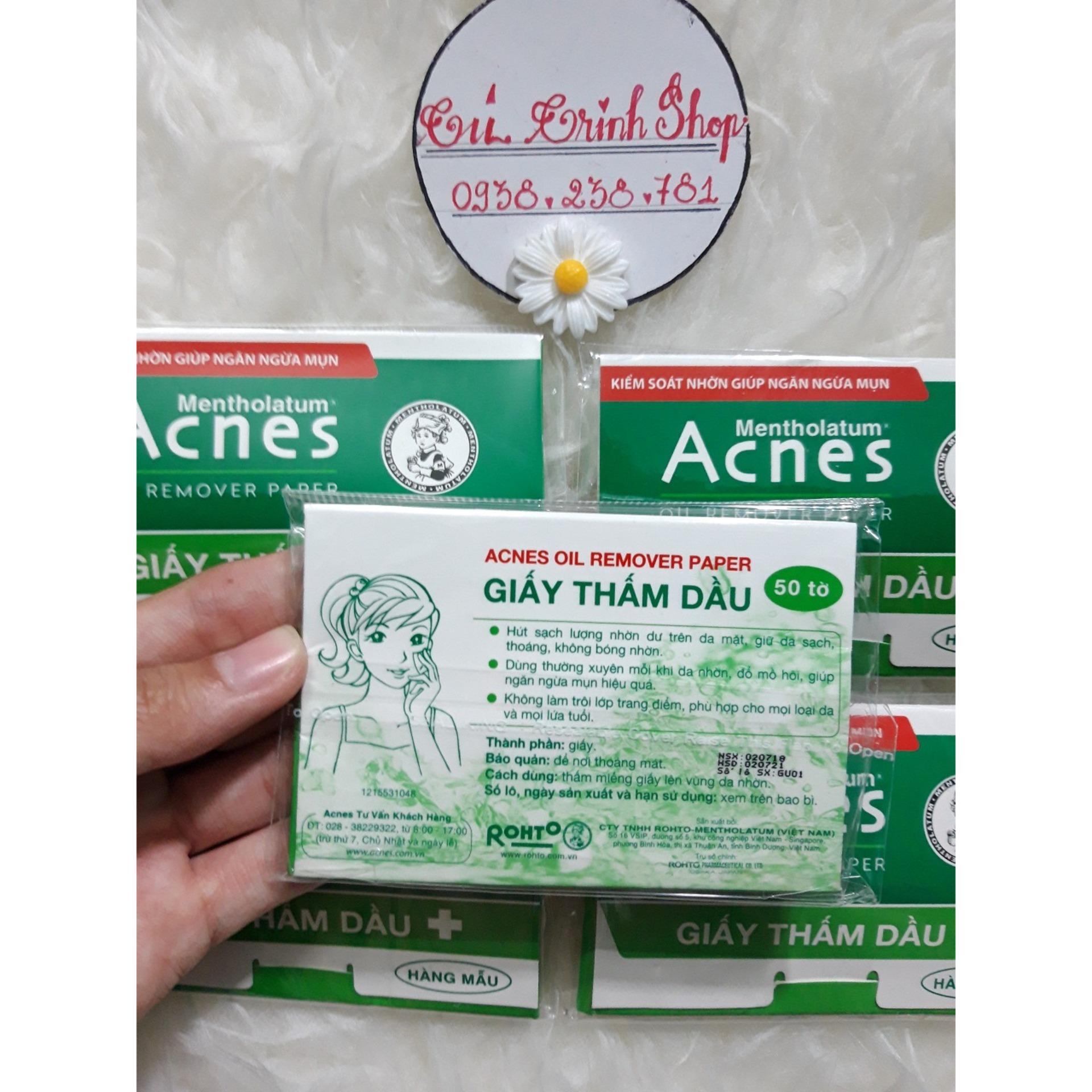 (HÀNG MẪU ) Combo 10 gói Giấy thấm dầu Acnes 50 tờ/ gói