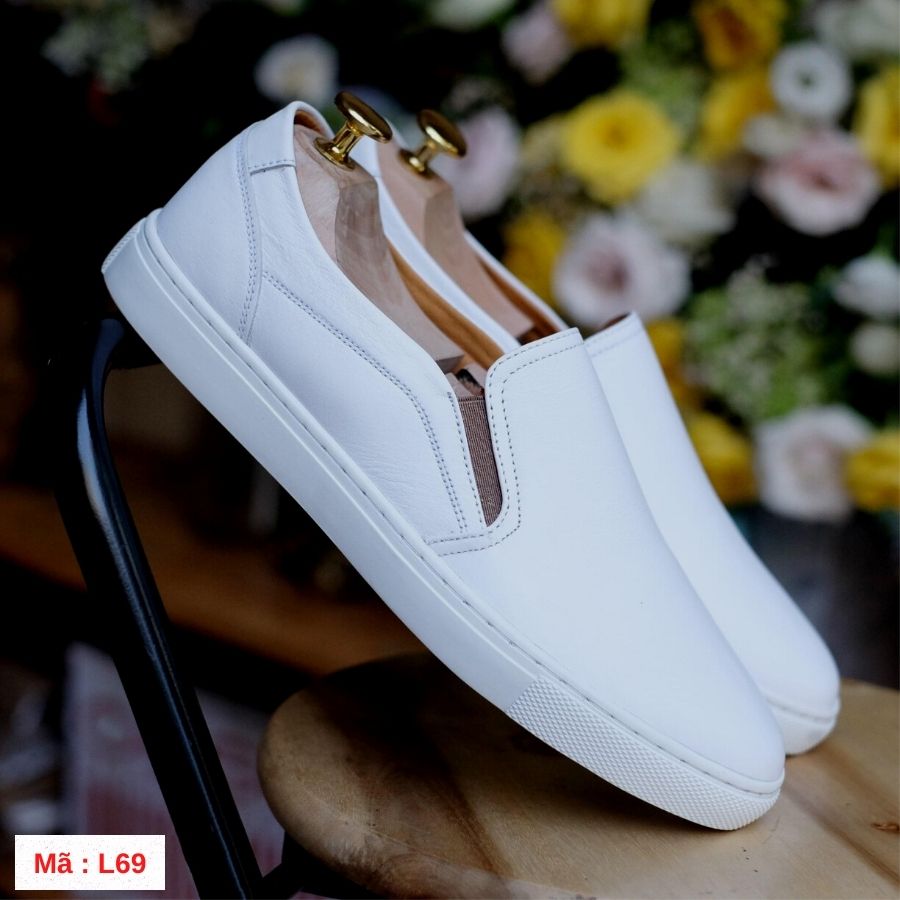Giày Slipon Da Bò Xịn Sò