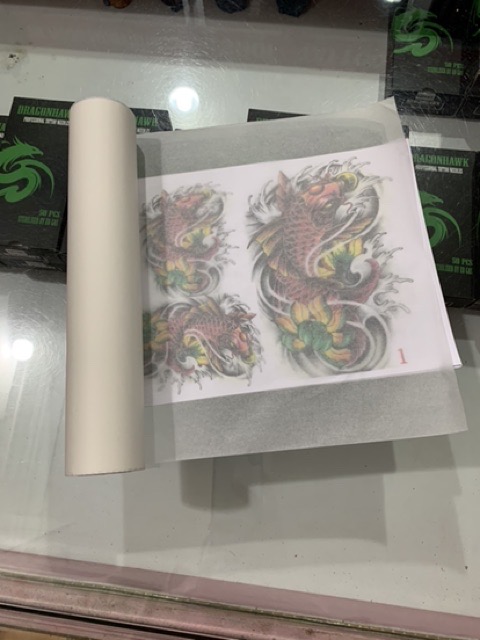 Cuộn giấy thiết kế hình xăm khổ A4 ..249k/1c/50m