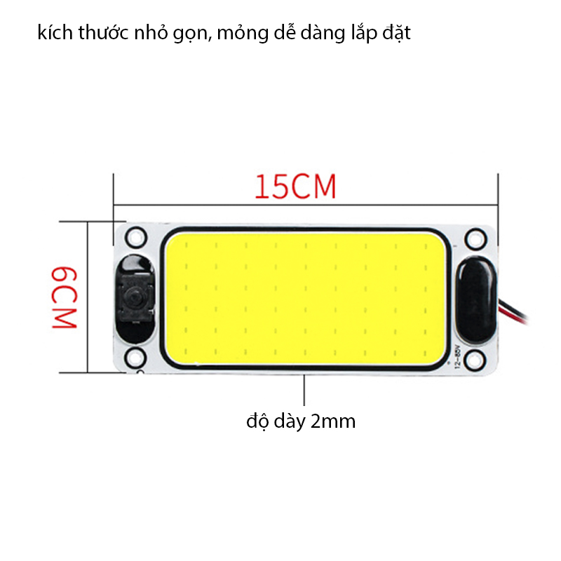 Đèn thùng xe tải, đèn trần xe COB siêu sáng 12-85V