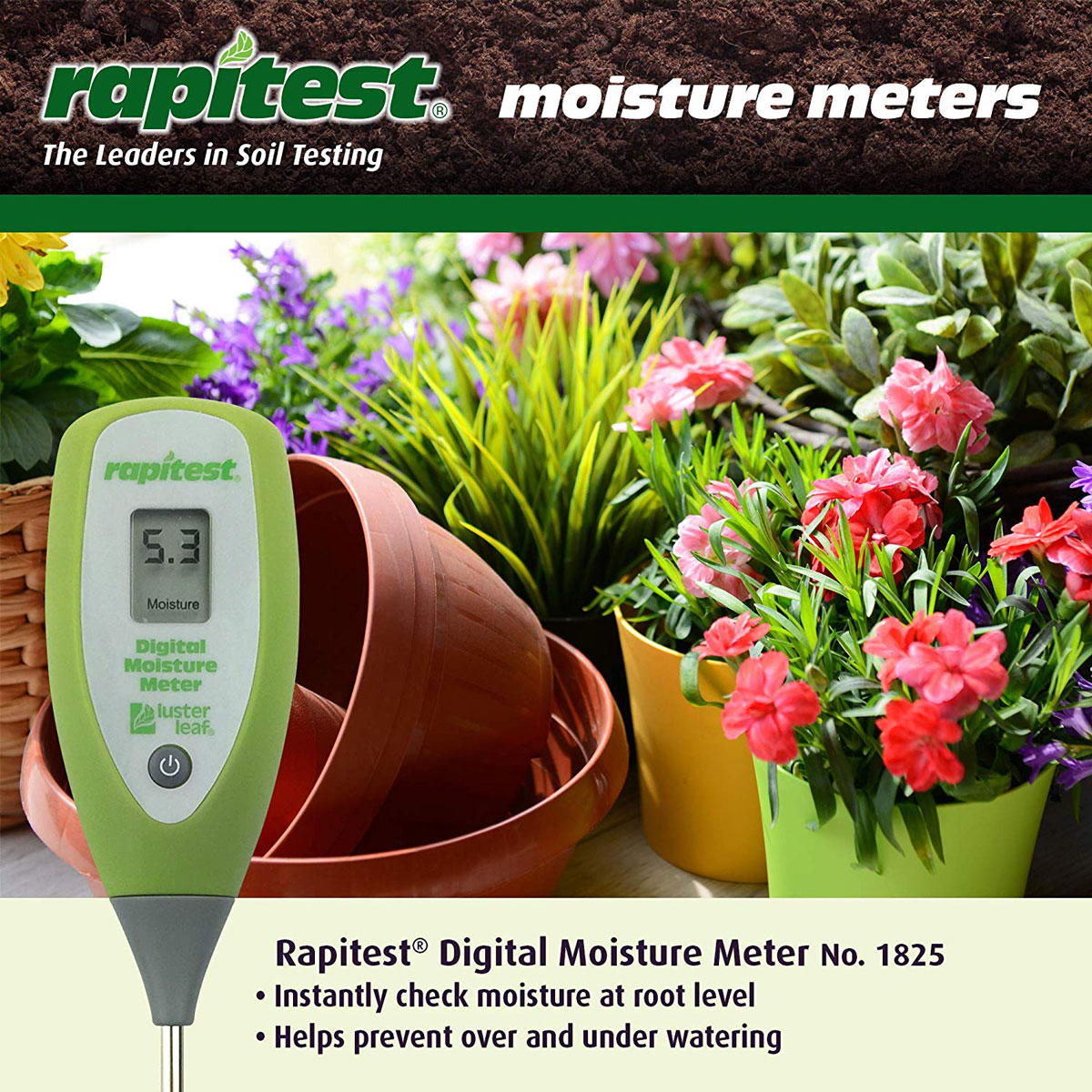 [HCM]Rapitest Soil PH Meter 1845 Đo Độ PH Đất, Bút Đo Ph Đât Rapitest