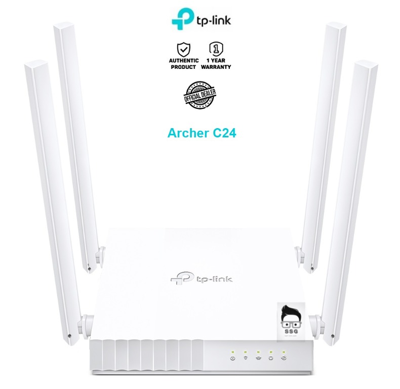 Phát Wifi TP-Link Archer C24 AC750 4 anten