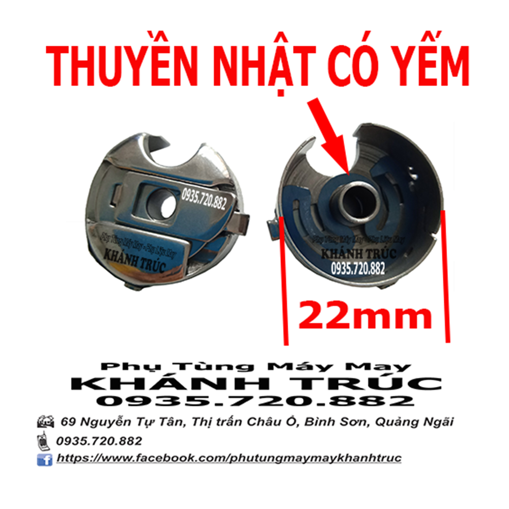 Thuyền Nhật CÓ YẾM dùng máy 1kim máy may công nghiệp và máy mini đa năng