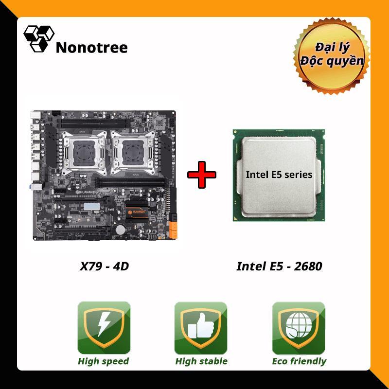 Bảng giá Combo Bo mạch chủ HUANANZHI X79 4D + dual Intel E5 2680 LGA2011, DDR3 non-ECC ram, Nonotree, Tốt hơn i7 i5, trò chơi trực tiếp, máy chủ, đa nhiệm, studi Phong Vũ