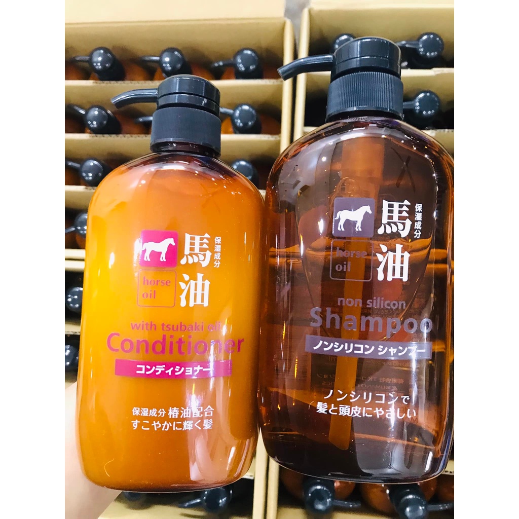 Bộ Dầu Gội Xả Mỡ Ngựa Nhật Bản (NHẬT NỘI ĐỊA)