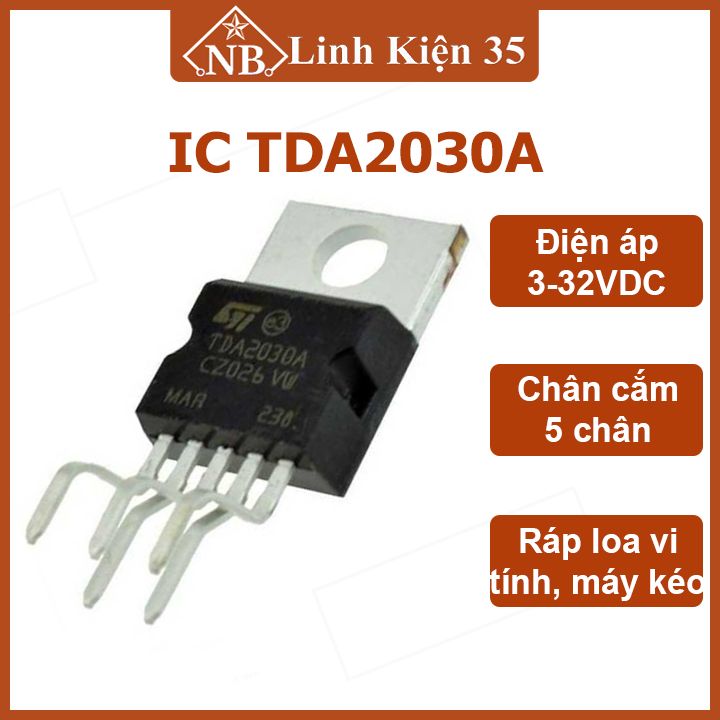 Ic khuếch đại âm thanh tda2030a 5 chân to220