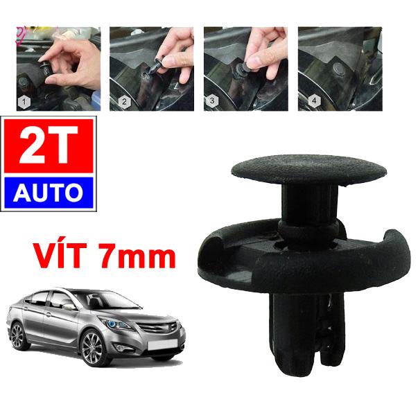 Bộ 10 đinh tán, chốt vít nở vit Nhựa 7mm Loại chuyên dùng cho xe hơi ô tô -đường kính vít 7mm- loại đóng chốt