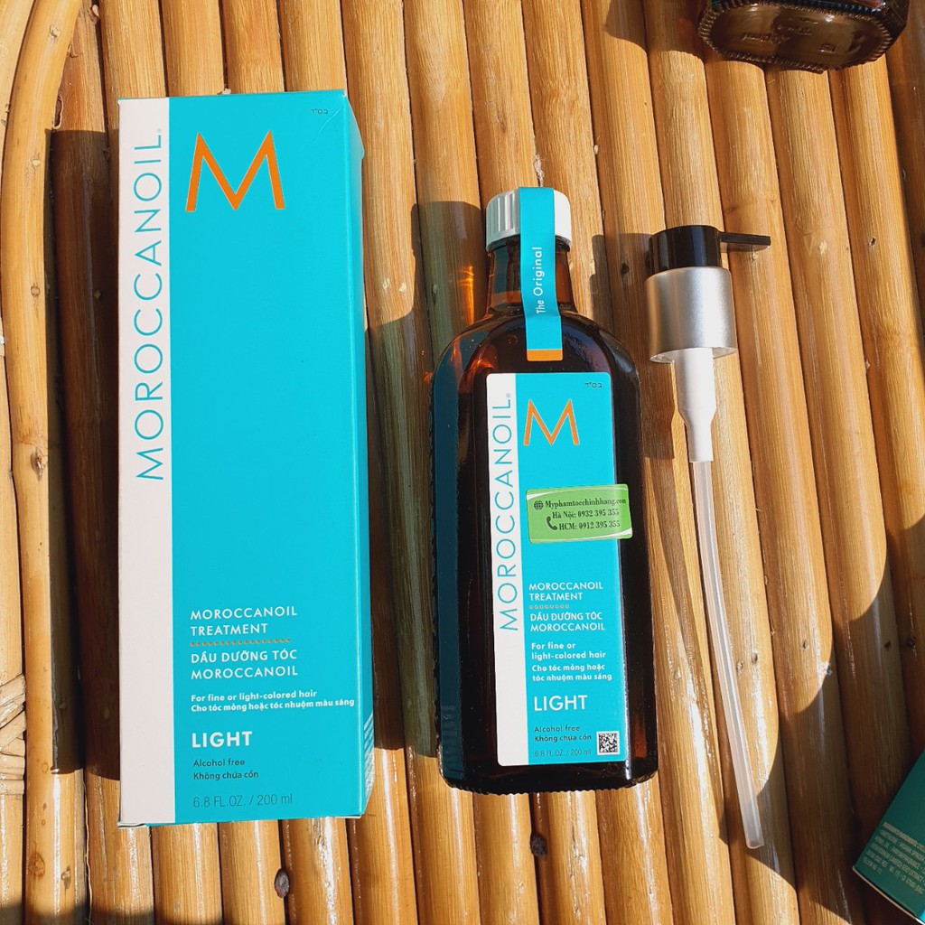 DẦU DƯỠNG TÓC MOROC TREATMENT LIGHT cho tóc mỏng hoặc sáng màu 100ML - 200ML