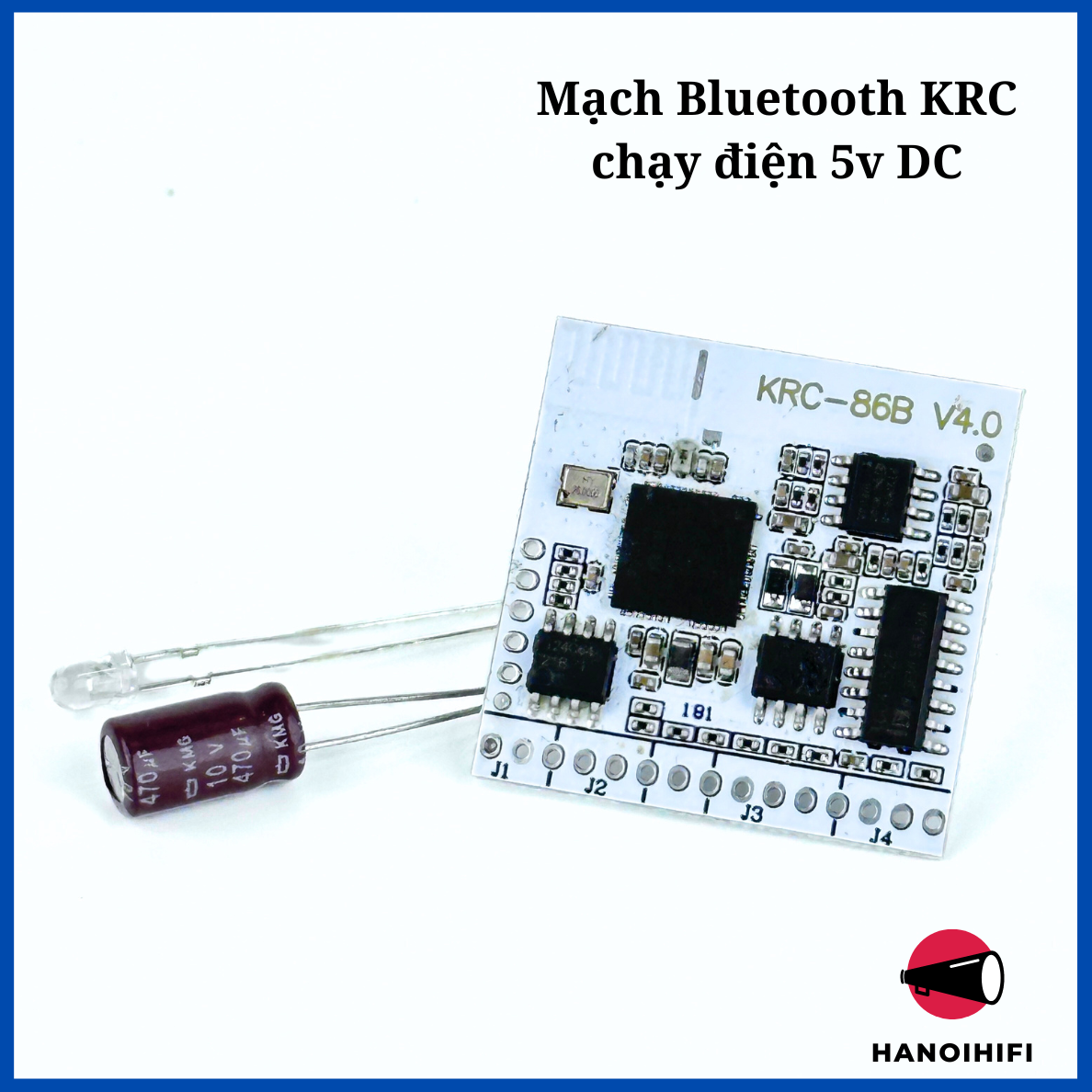 Mạch giải mã âm thanh bluetooth 4.1 - KRC-86B Sử dụng chip Bluetooth CSR8635