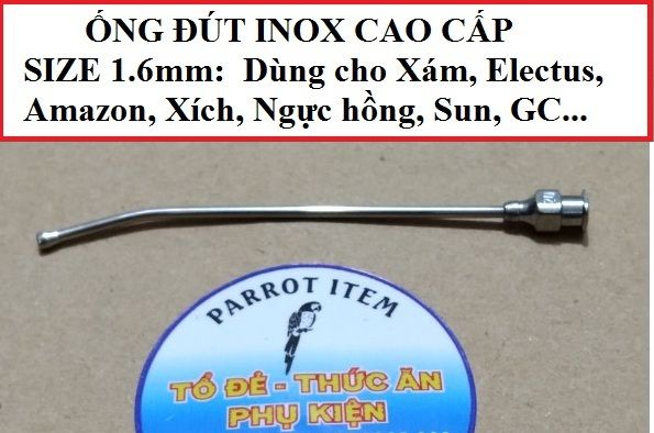 [HCM]ỐNG ĐÚT VẸT NON (INOX CAO CẤP NHẬP KHẨU) DÀNH ĐÚT BỘT CHO VẸT.