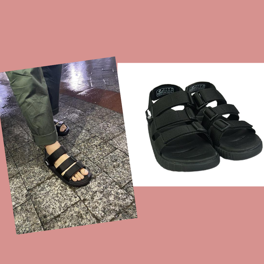 [HCM]Giày Sandal Nam Saado Black Wolf BE03
