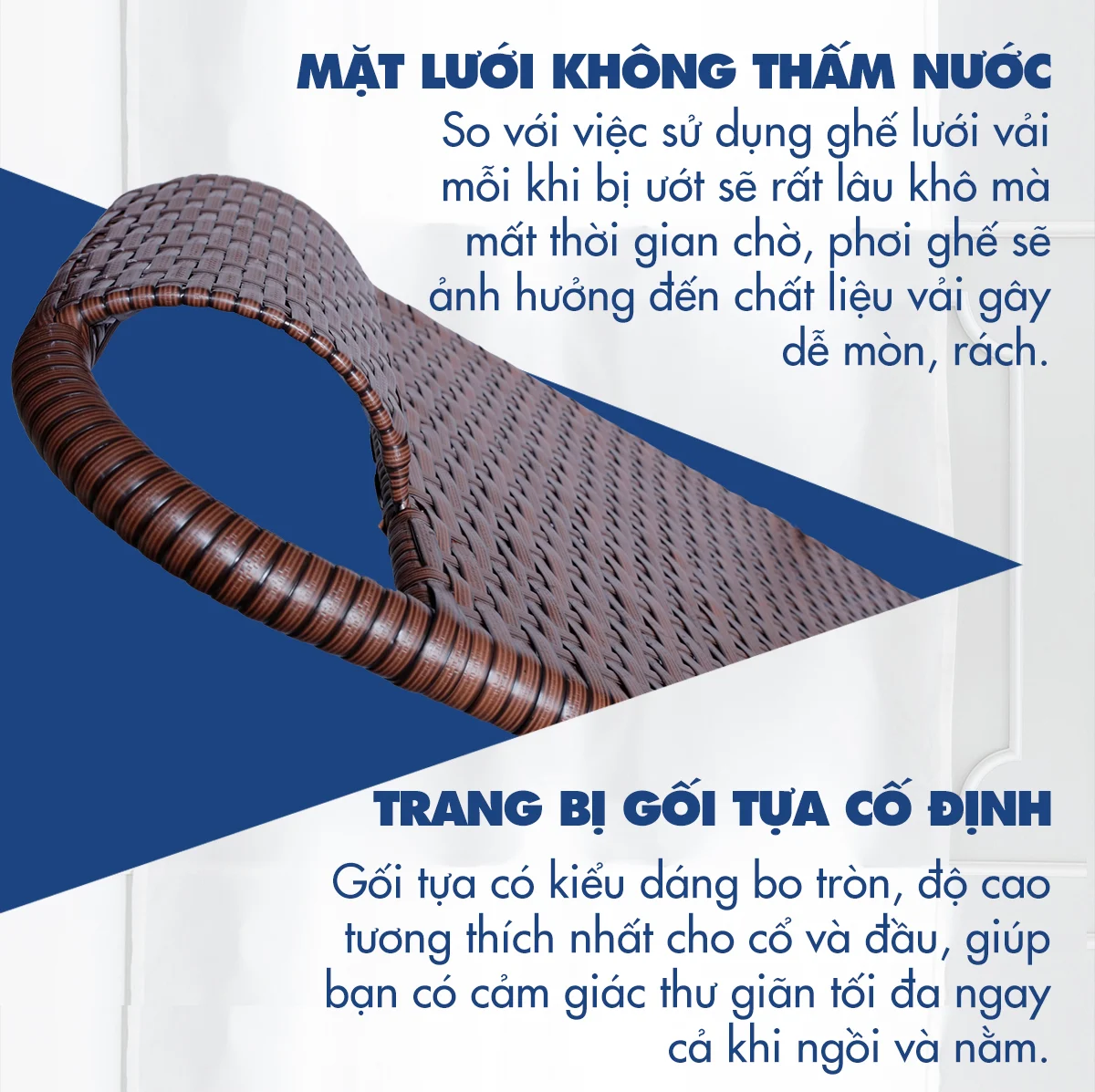 Ghế xếp thư giãn kèm nệm Kachi