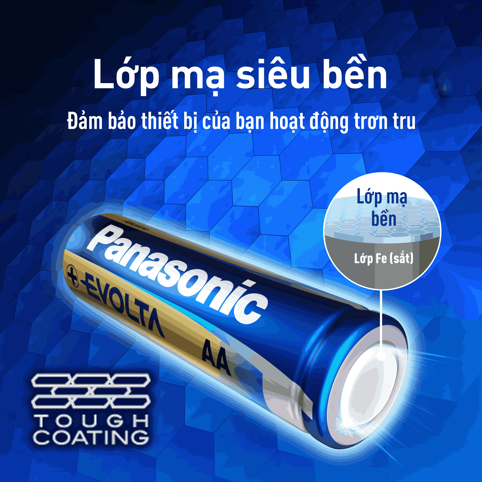Vỉ 2 viên Pin Panasonic Evolta AAA LR03EG/2B-V – Hàng Chính Hãng