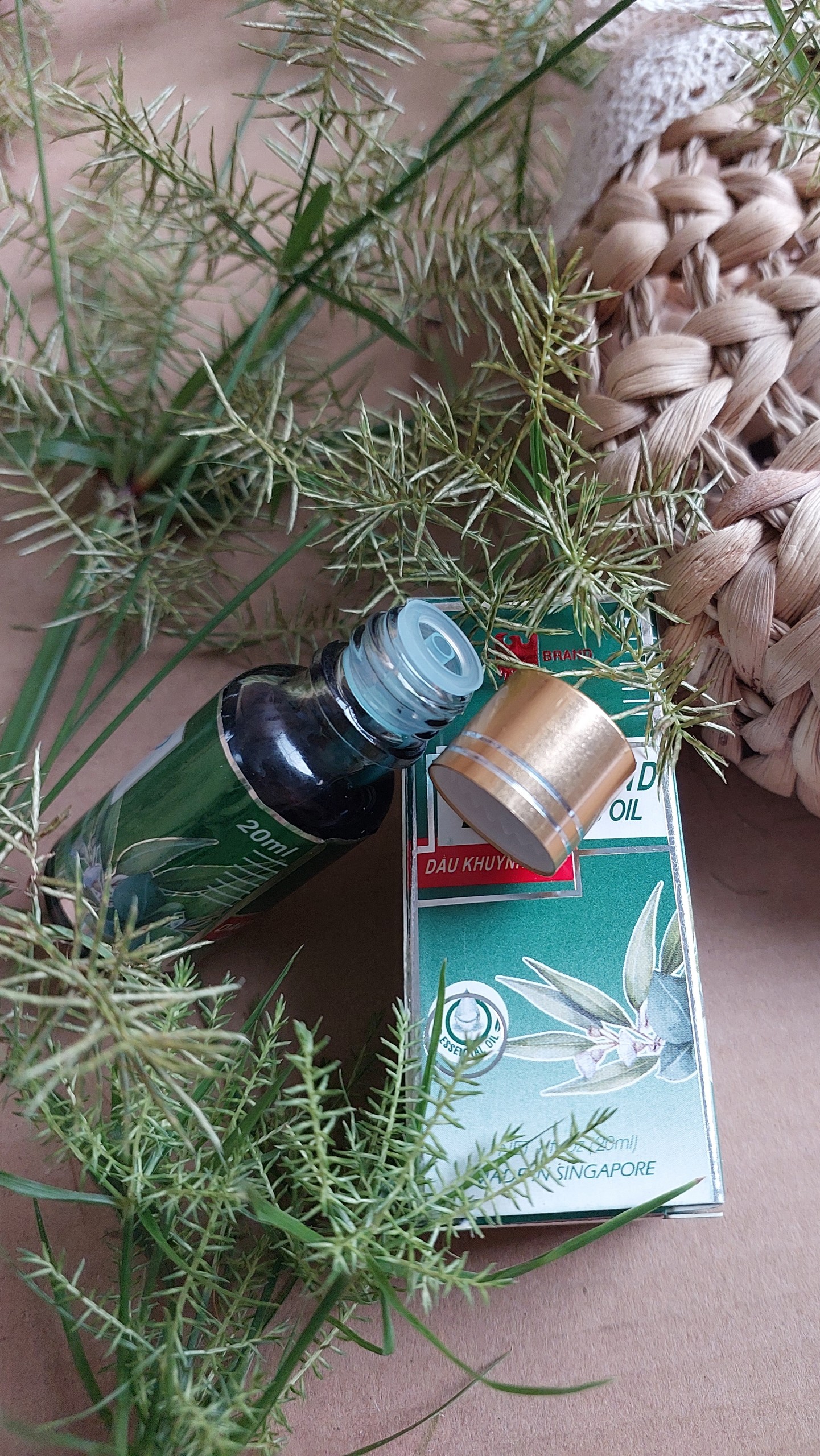 CHAI DẦU KHUYNH DIỆP SINGAPOR 20ML