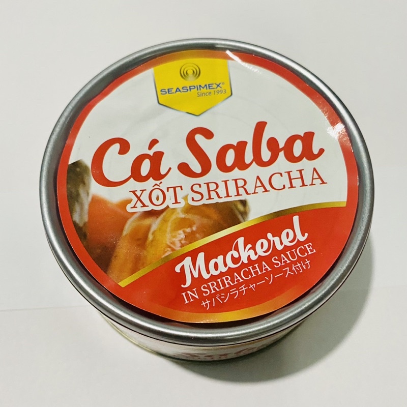 Date mới nhất 2024- cá hộp* cá Saba xốt Sriracha 185g